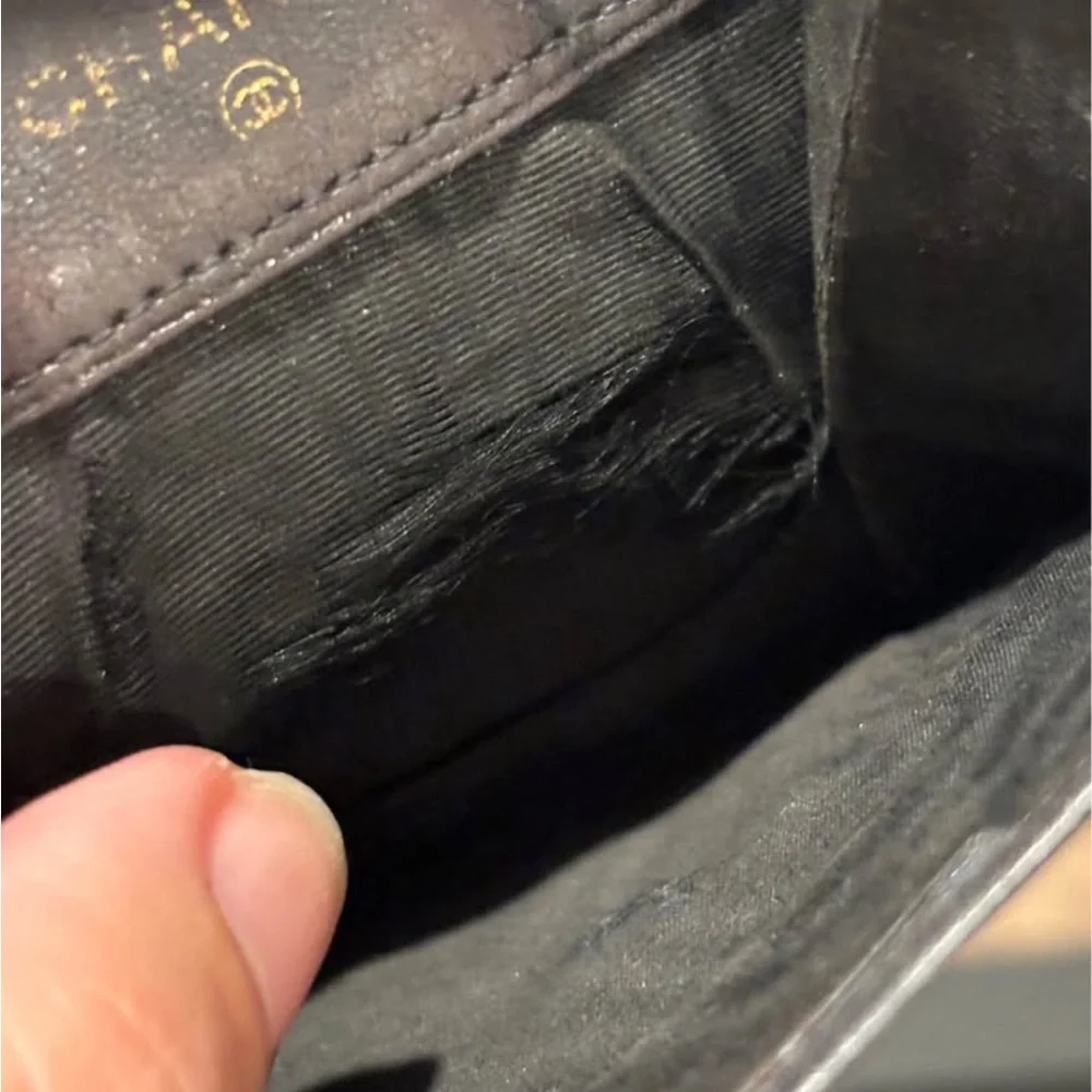 CHANEL Grey Lambskin Coin Cardholder Wallet - Picture 5 of 6